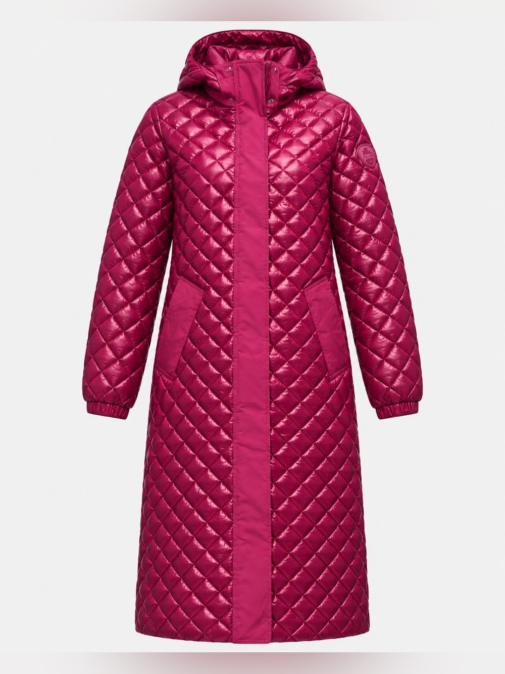 Pajar Canada Peridot Diamond Quilted Longline Hooded Shacket Pink Size S